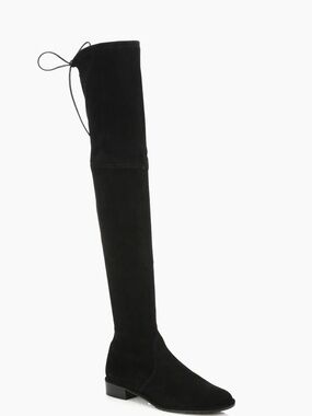 Stuart Weitzman Black Over-the-Knee Suede Boots